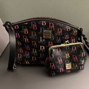 NWOT Dooney Bourke DB75 Ruby Crossbody & Kisslock Wallet